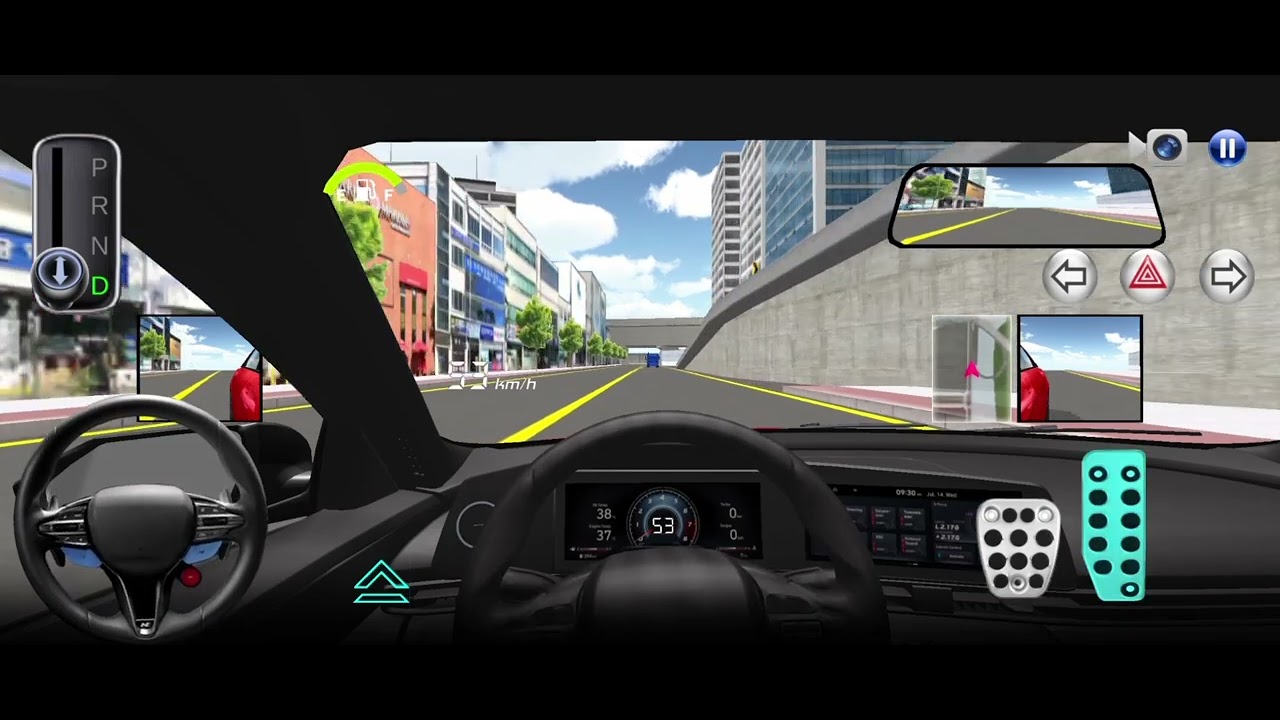 A quick drive to the gas station (3 minute short video) with calming music