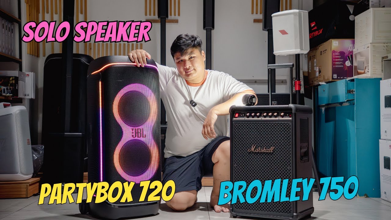 MARSHALL 500W VS JBL 800W: Bromley 750 VS PartyBox 720 | CHỌN ROCK hay CHỌN PARTY?