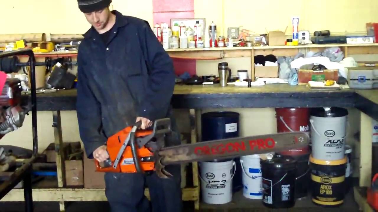 Husqvarna 395 XP start up YouTube