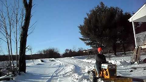 Snow Plowing- Cub Cadet 105 pt.1