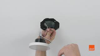 Install VIdeo: S Series (DRD5S) Surface Mount LED Downlight Retrofit Installation - DMF Lighting