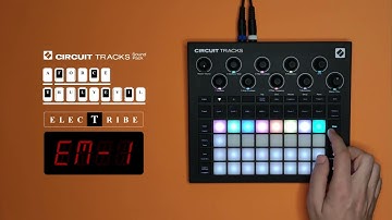 Electribe EM-1 Novation Circuit Tracks Sound Pack Demo DNB Techstep 2