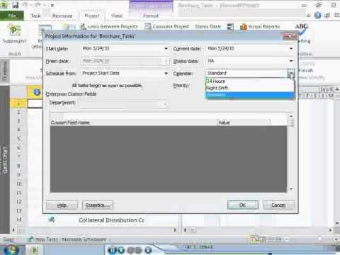 Project 2010 - Create a Project Plan