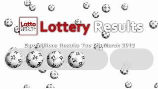 Euromillions Results for Tuesday 6th March 2012