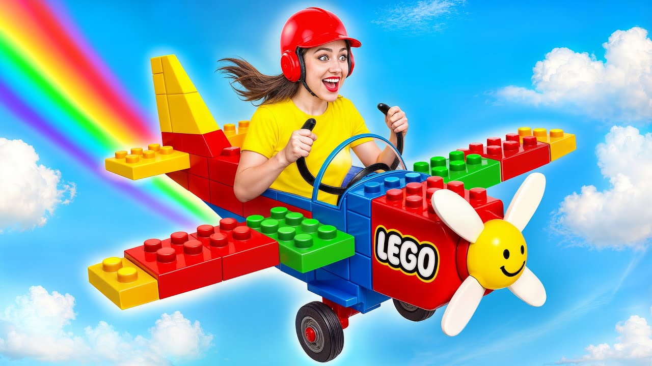 Я Построил Самолет из LEGO в Реальной Жизни | Смешные Моменты от Multi DO Joy