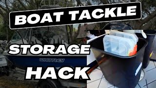 Small Boat TACKLE Storage DIY HACK!