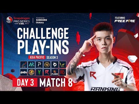 [ย้อนหลัง] AP Free Fire | Snapdragon Mobile Challenge Play-Ins | ซีซัน 3 วันที่ 3 แมตช์ที่ 8