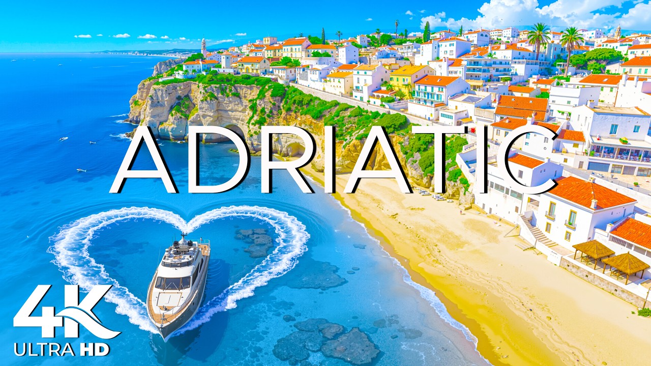 ADRIATIC COAST 4K ULTRA HD | Crystal Shores, Mediterranean Landscapes & Deep House Travel