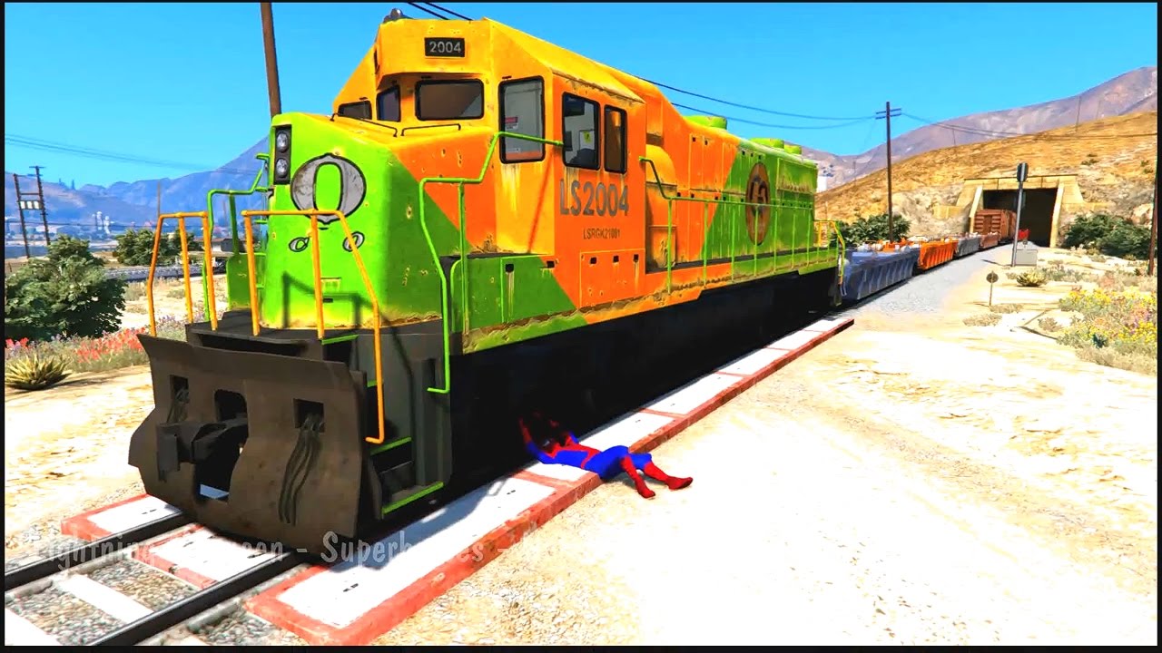 TRAINS CRASHES with COLORS CARS - YouTube