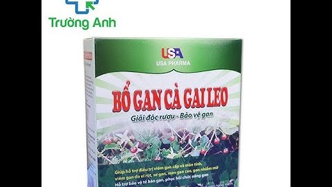 Bổ gan cà gai leo USA Pharma - Giúp hạ men gan