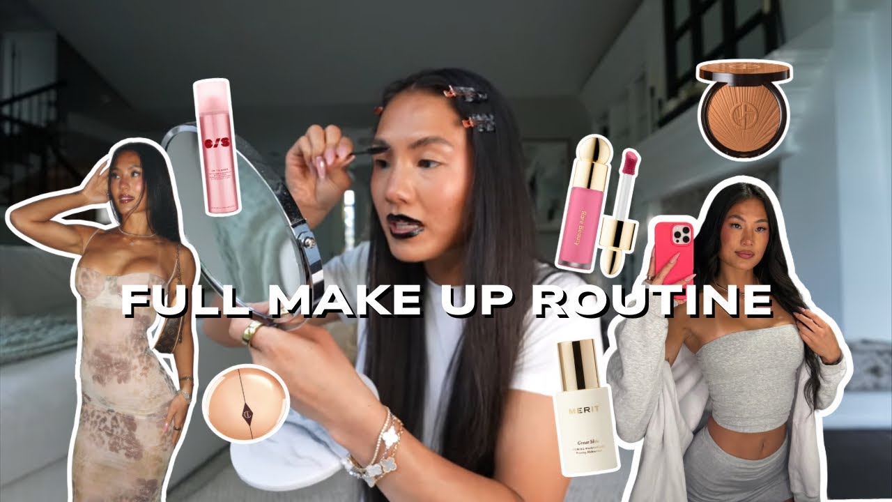 FULL MAKE UP ROUTINE | products i use, spend the day with me, home goods haul, home reset