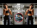 A FULL WEEK OF WORKOUTS *my workout routine*