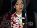 “Saraswati Puja Makeup Look… But brother Edited It 😂🤍”