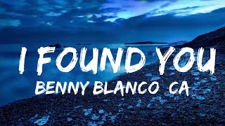 benny blanco, Calvin Harris - I Found You (Lyrics)  | Music one for me