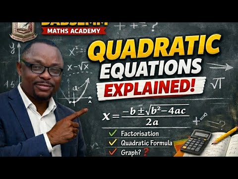 QUADRATIC EQUATIONS MADE EASY - YouTube