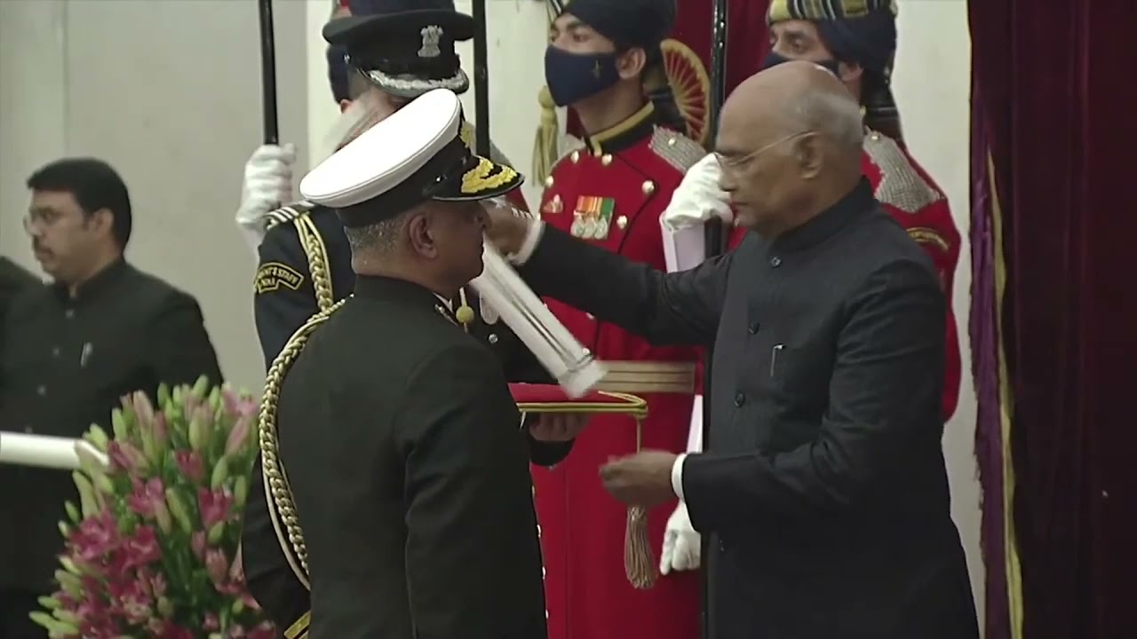 President Kovind presents Param Vishisht Seva Medal to Vice Admiral G Ashok Kumar, AVSM, VSM