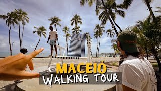 Primeiras impressões de Maceió, Alagoas 2024 | Nosso Walking tour - passeio virtual 【4K 60fps】