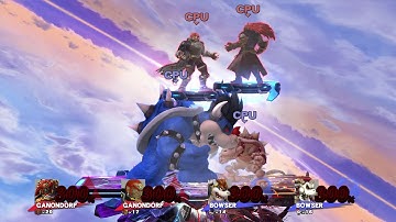 Smash Mods for Wii U: 40 Stock Team Bowsers Team Ganon Mega Battle