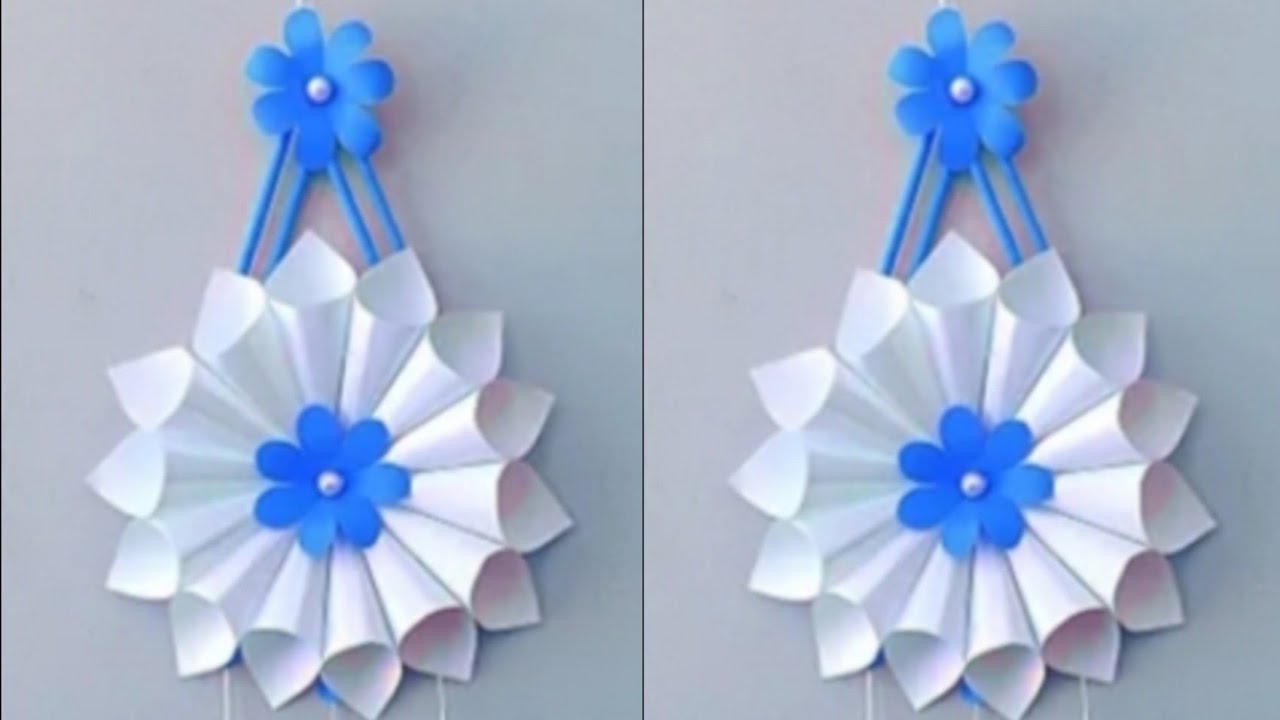 Quick Easy Paper Wall Hanging Ideas / A4 Sheet craft / How to make