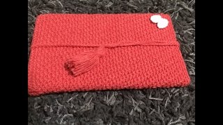 Easy crochet tablet cover كروشية جراب كفر/ تابلت  / موبايل / لاب توب سهل للمبتدئين#