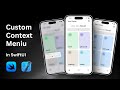 SwiftUI Custom Context Menu with Selectable Colour Palette - Notes App