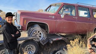 **Collecting Parts from an old BURB for youngster's Old GMC Truck**