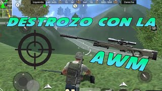 Last Battleground Survival - Destrozo con la AWM screenshot 2