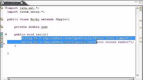 Intermediate Java Tutorial   22   init for Applets