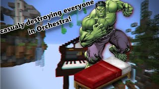 How to BE THE STRONGEST in ORCHESTRA! (Bedwars Gameplay # 1)