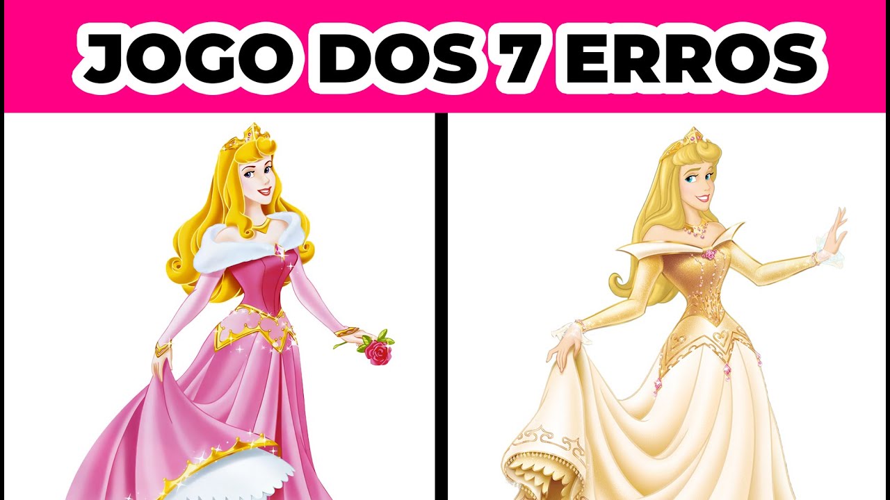 JOGO DOS 7 ERROS AS PRINCESAS DA DISNEY ACHE OS 7 ERROS 