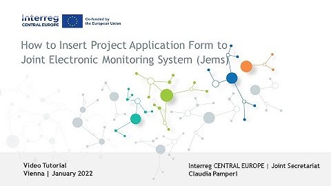 Tutorial (Project Development): How to Apply through the Joint Electronic Monitoring System (Jems)