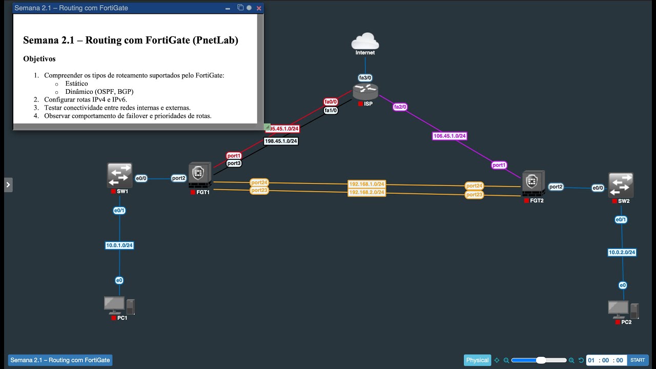 Semana 2 1 – Routing com FortiGate - YouTube