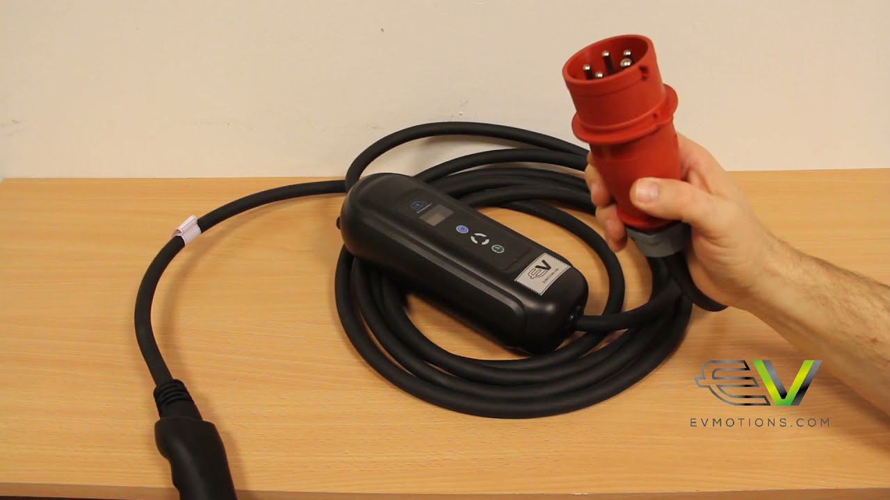 evmotions Type2 3 phase 3 x 16A 11kW EV charger - YouTube