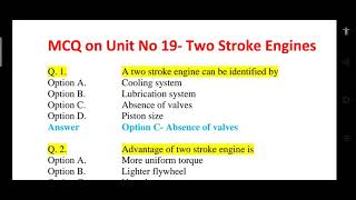 Petrol Engine MCQ, IC Engine MCQ Questions, Petrol Engine vs Diesel Engine