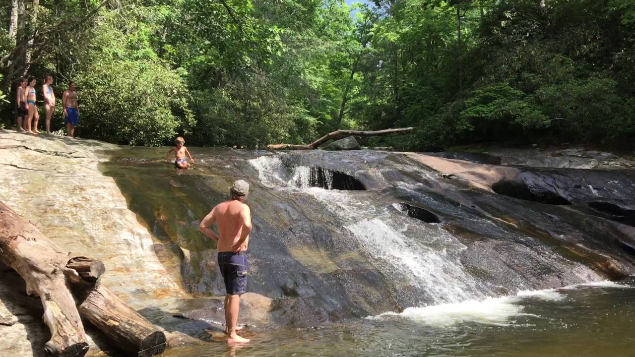 Little Sliding Rock Cashiers, NC YouTube