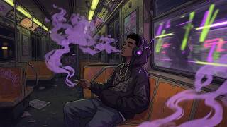 🚇 Subterranean 420 Trap Bliss: Deep Bass Night Commute 💜 #LofiTrap #NightDrive #420Chill