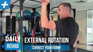Correct Form for Shoulder External Rotation Strengthening | Tim Keeley | Physio REHAB