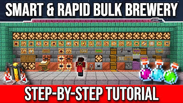Minecraft Ultimate Bulk Potion Brewer TUTORIAL for 1.21+ JAVA Edition ONLY