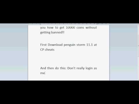 Get 10000 coins on Club penguin