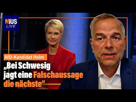 „Bei Schwesig jagt eine Falschaussage die nächste“ – AfD-Kandidat Holm im Interview | NIUS Live