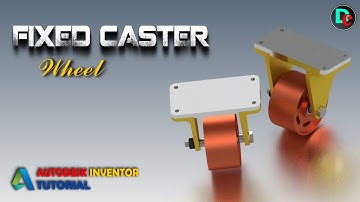 Autodesk Inventor Tutorial : Fixed Caster Wheel