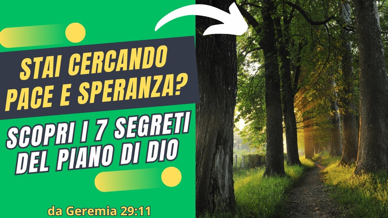 CERCHI PACE E SPERANZA? SCOPRI IL MESSAGGIO DI DIO PER TE OGGI - YouTube