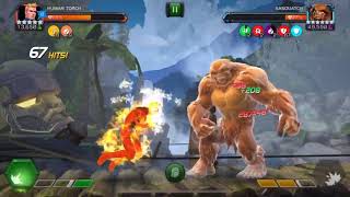 MCOC 5* Human Torch vs Sasquatch - Canadian Level (300k heath in Northern Expeditions event)