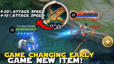 NEW GAME CHANGING EARLY GAME ITEM! SWIFT CROSSBOW! UP TO 35% ATTACK SPEED IN EARLY GAME? MLBB NEWS