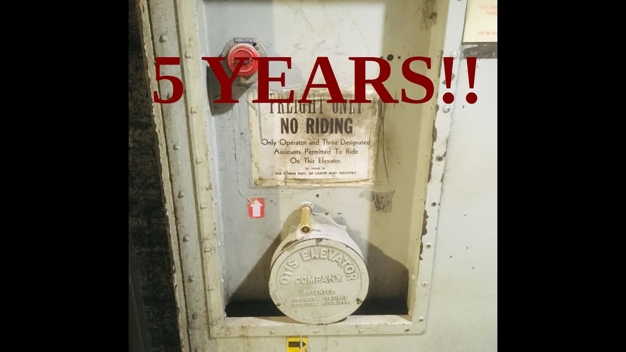 5 years! ANTIQUE hand-operated Otis winding-drum freight elevators - The Highline - Pittsburgh, PA