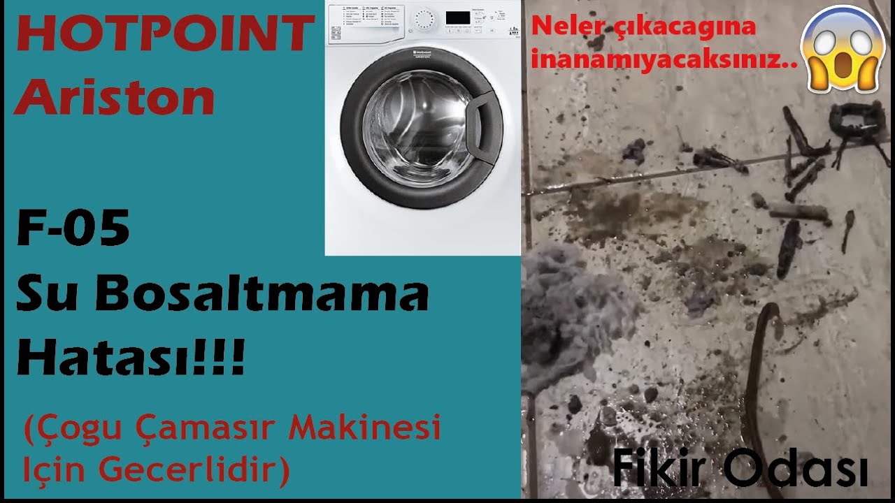 Çamaşır Makinesi Su Boşaltmama (F05) Hatası!! HOTPOİNT Ariston. YouTube — free download