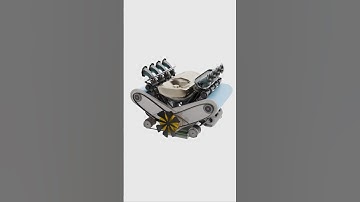 Explore the beauty of engineering with this V8 engine animation. #engineering #engine #animals