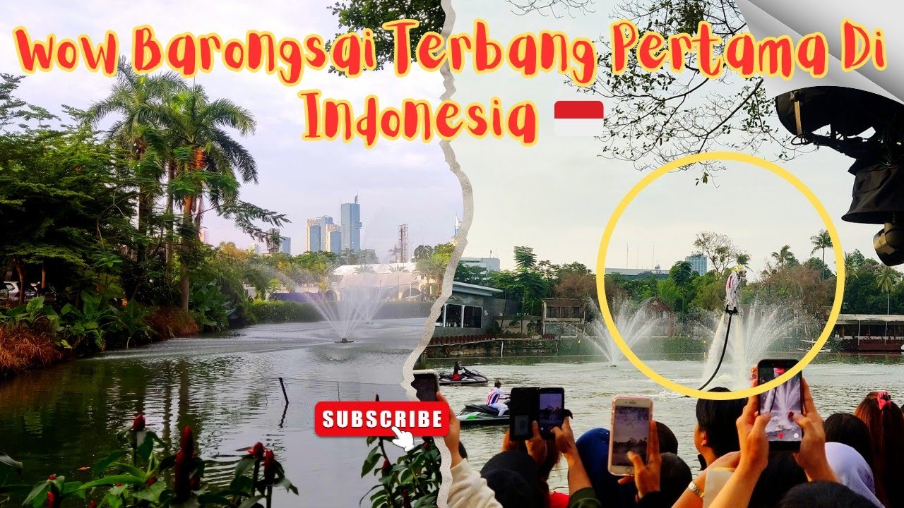 Wow Kali Ini & Pertama Kali Di Indonesia🇮🇩 Barongsai Terbang Di Mall Senayan Park