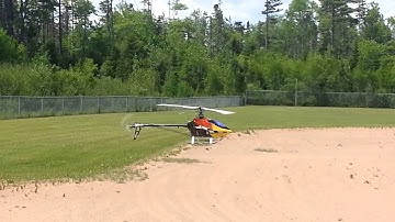 Trex 550E First flight/hover