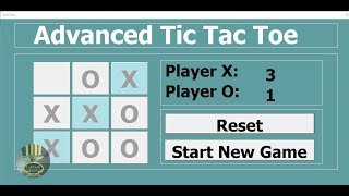 How to Create Advanced Tic Tac Toe Game in Excel Using VBA screenshot 2